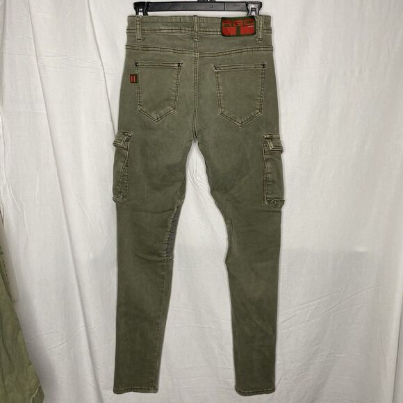 DOUBLE RED Cargo Pants Stretch Performance Tactical Streetwear Womens 4 Green - Picture 4 of 11